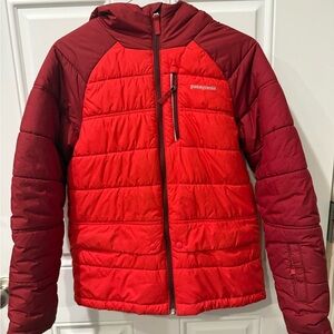 Patagonia Kids Bright Red Puffer Coat XL 14 Boys Pine Grove